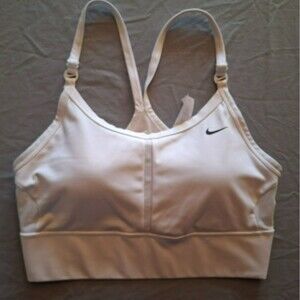 Nike Dri-Fit High Support Sports Bra White, Padded, Size Large, Excellent Cond